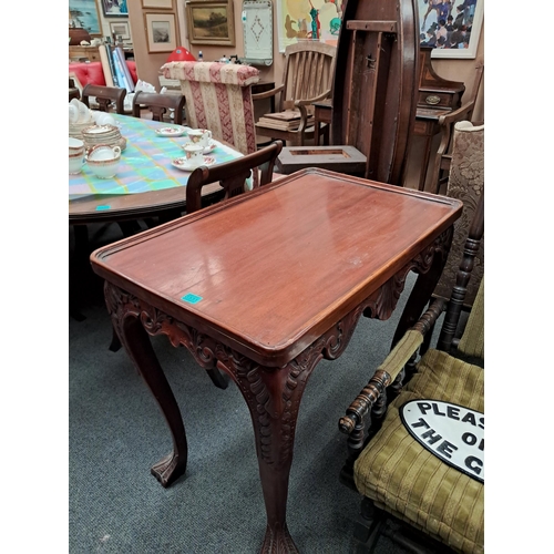 331 - Hardwood Silver Table in Irish Georgian Style