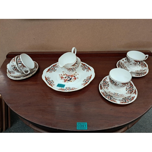 342 - 21 Piece Coolclough Bone China Tea Set