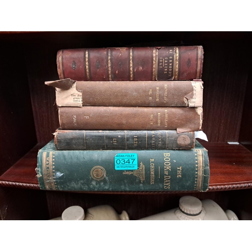 345 - Vintage Open Book Shelf