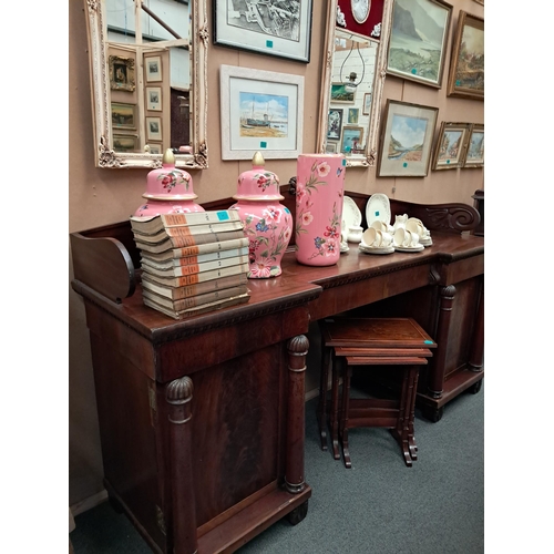 354 - Victorian Mahogany Pedestal Sideboard