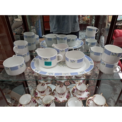 59 - Three Shelves of Dinner and Tea Wares