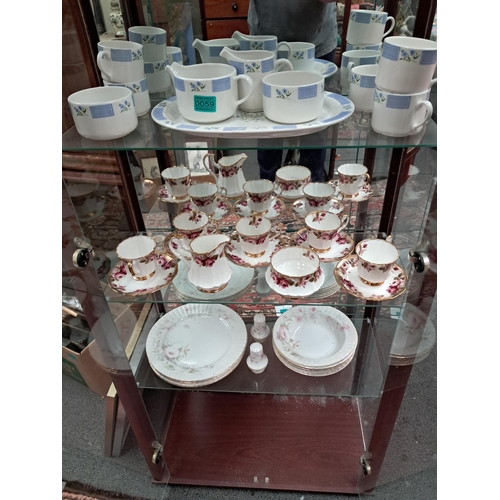 59 - Three Shelves of Dinner and Tea Wares