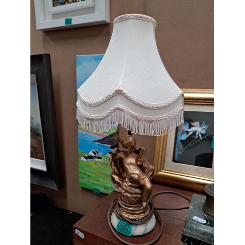 66 - Decorative Gilt Table Lamp