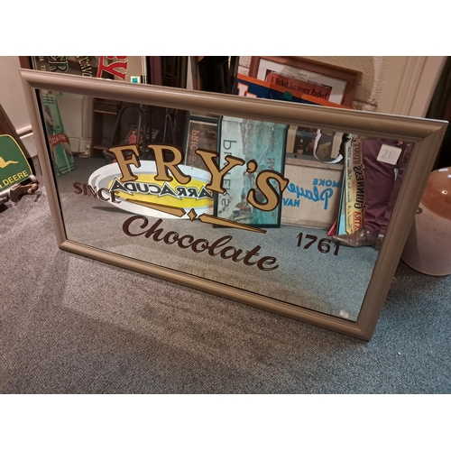 924 - Fry's Chocolate Advertising Mirror (115cm x 65cm)