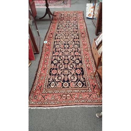 137 - Handwoven Persian Hamadam Runner - good colour (340cm x 105cm)