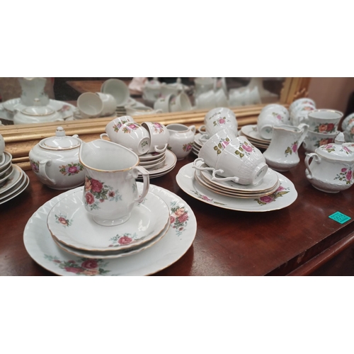 516 - Three Floral Decorated Tea Sets