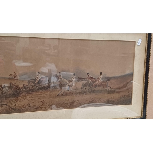 519 - Pair of 19th Century Framed Hunting Prints