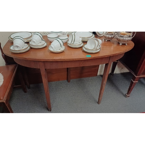 623 - Pair of Georgian Mahogany Half Moon Side Tables