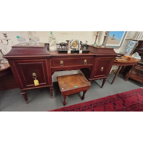 630 - Edwardian Inlaid Mahogany Sideboard