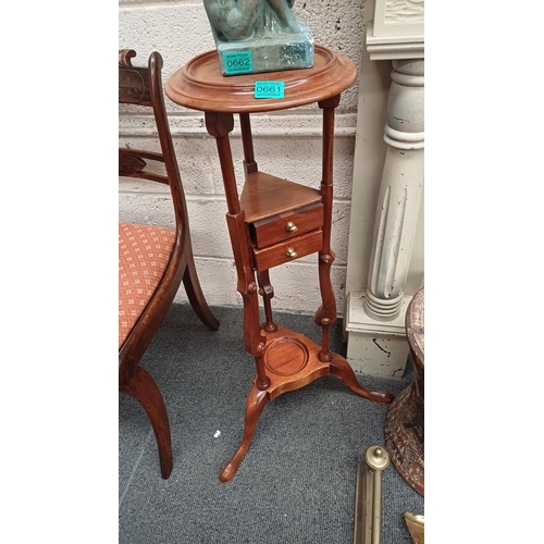 661 - Mahogany Jardiniere Stand