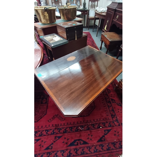 693 - Edwardian Inlaid Mahogany Sutherland Table