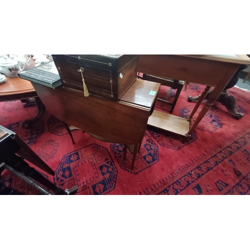 695 - Edwardian Mahogany Sutherland Table