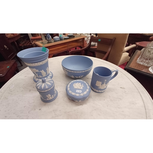 702 - Collection of Blue and White Paranware