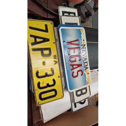 748 - Good Collection of Vehicle Number Plates mainly American (17)