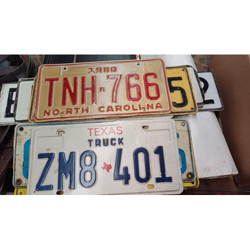 748 - Good Collection of Vehicle Number Plates mainly American (17)