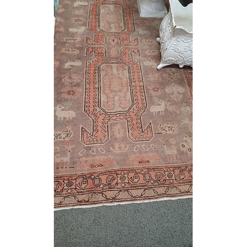 Persian Handwoven Rust Ground Runner (needs a clean) 290cm x 135cm