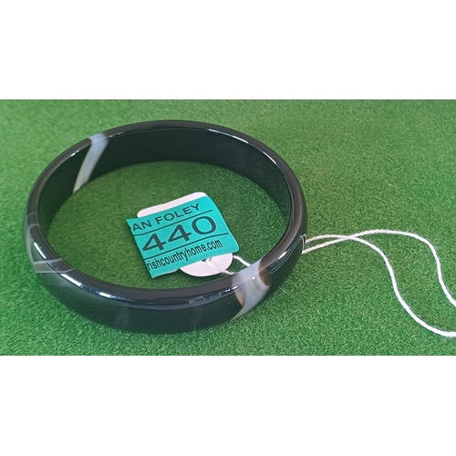 440 - Onyx Bangle - 23cm Diameter