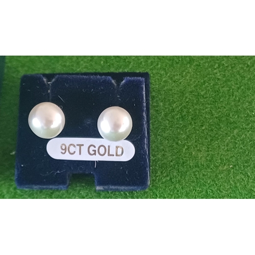 495 - 9 Carat Pearl Earrings