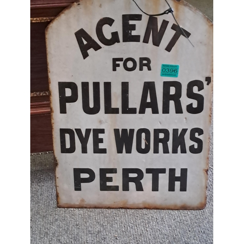 396 - Double Sided Original Enamel Sign 