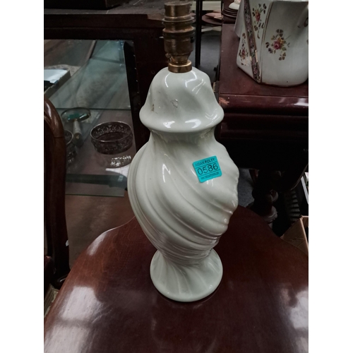 586 - Celadon Style Table Lamp