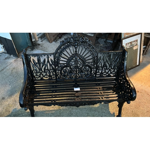 700a - Good Heavy Cast Iron Garden Seat