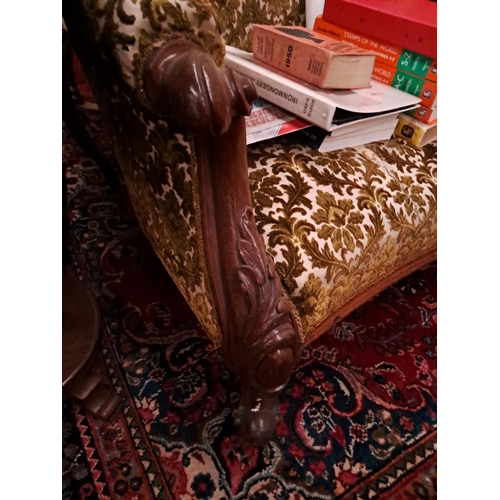 733 - Good Victorian Mahogany Showframe Sofa