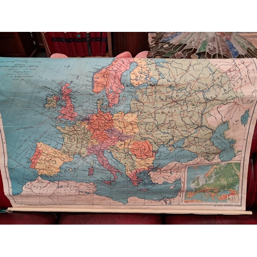 1077 - Vintage Phillips School Map of Europe