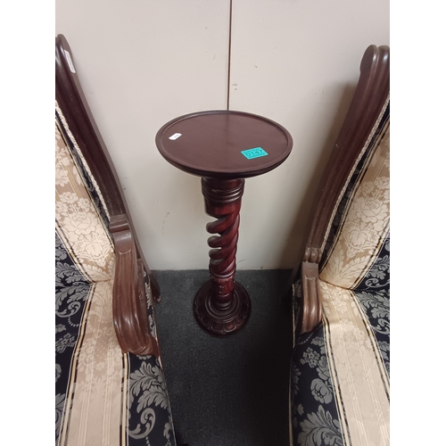 147 - Mahogany Torchere Stand