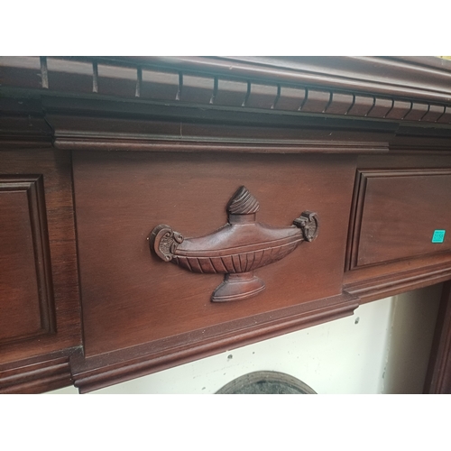 158 - Mahogany Fire Surround - very good quality (198cm x 128cm)