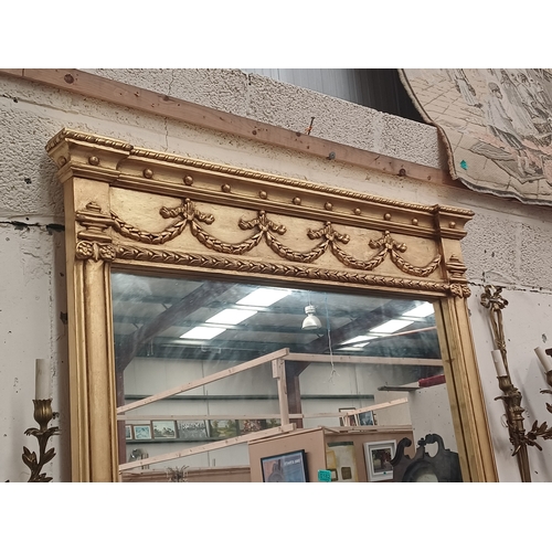 162 - Decorative Gilt Framed Mirror - Regency Style (122cm x 122cm)