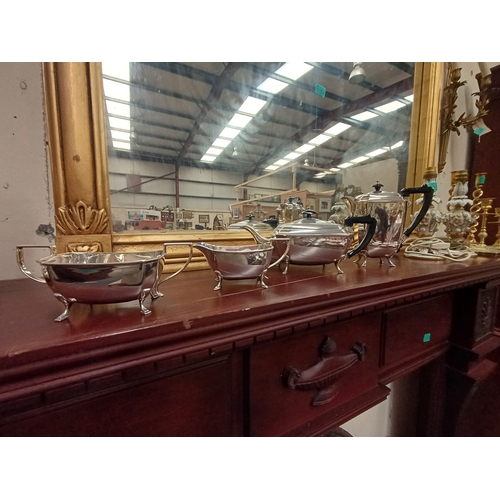 163 - Collection of Silver Plate including a 4 Piece Tea Set (EPNS), Spirit Kettle and Tea Urn