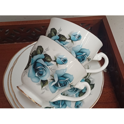 166 - 21 Piece Royal Stuart Bone China Tea Set