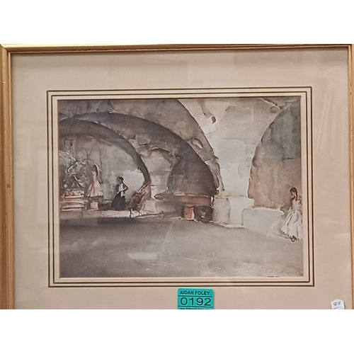 192 - Pair of William Russell Flint Prints (each framed 29.5cm x 36.5cm)