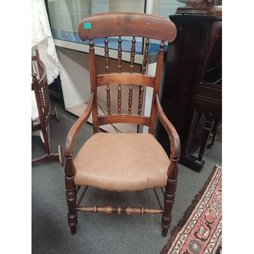 33 - Victorian Showframe Armchair