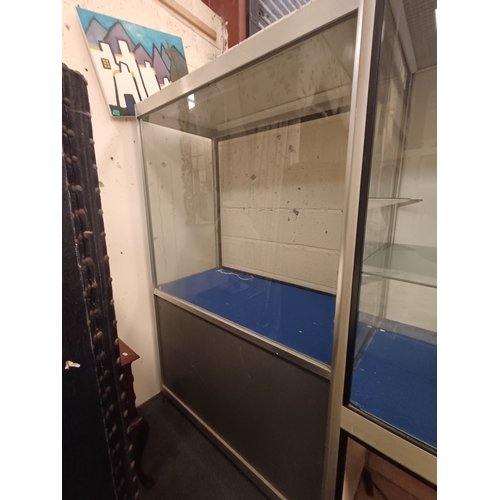 34 - Two Large Glass Display Cabinets - we used them in Sixmilebridge Auction Rooms