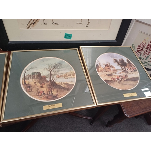 93 - Lot of 7 Framed Prints 