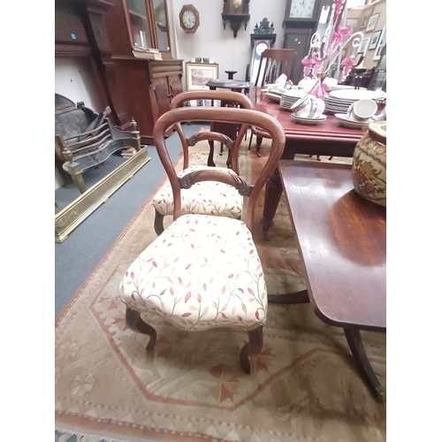 275 - Good Set of 4 Victorian Mahogany Dining Chairs