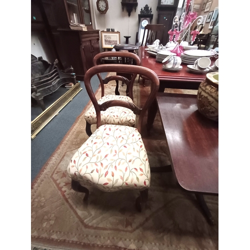 275 - Good Set of 4 Victorian Mahogany Dining Chairs