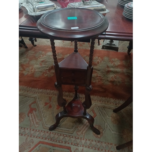 282 - Georgian Style Hardwood Torchere or Lamp Stand