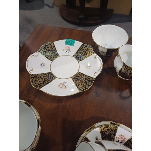 327 - Royal Tara Bone China 21 Piece Tea Set