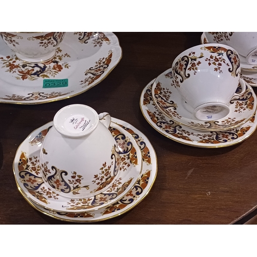 329 - Coolclough Fine Bone China 21 Piece Tea Set