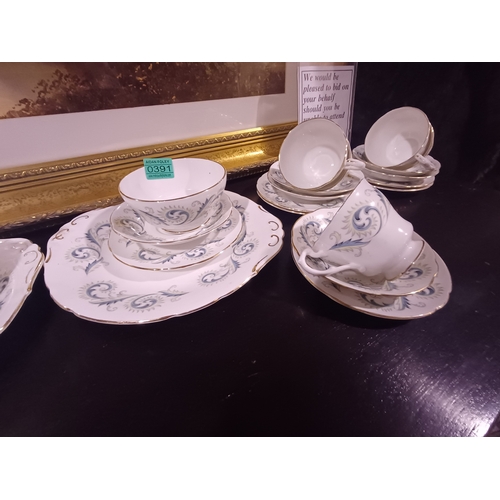 391 - Royal Standard 40 Piece Fine Bone China Tea Set