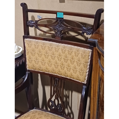 405 - Edwardian Mahogany Armchair