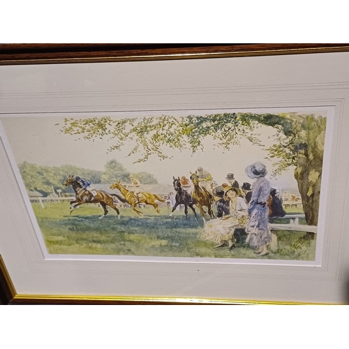 408 - Good Pair of Horse Racing Prints