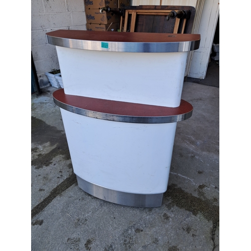 10 - Service Counter - ideal Home Bar Counter or Reception Counter on Wheels (122cm x 77cm x 77cm)