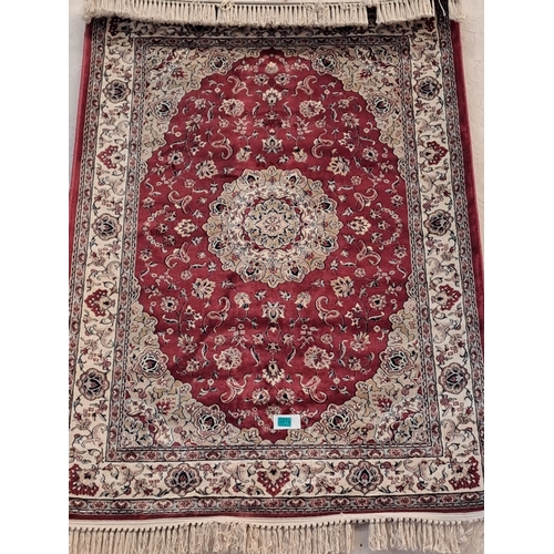 18 - Kashmir Style Red Ground Rug (unused) - 120cm x 180cm