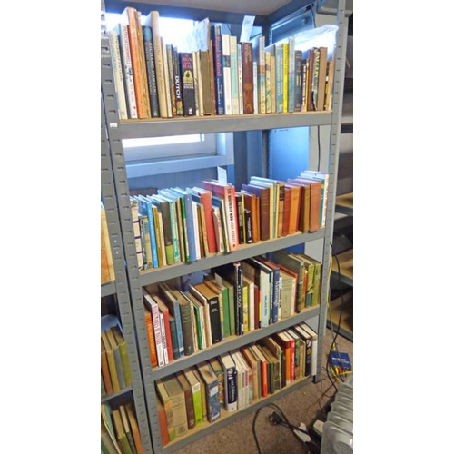 2362 - LARGE SELECTION OF VARIOUS BOOKS OF GENERAL FICTION & NONFICTION ON 4 SHELVES