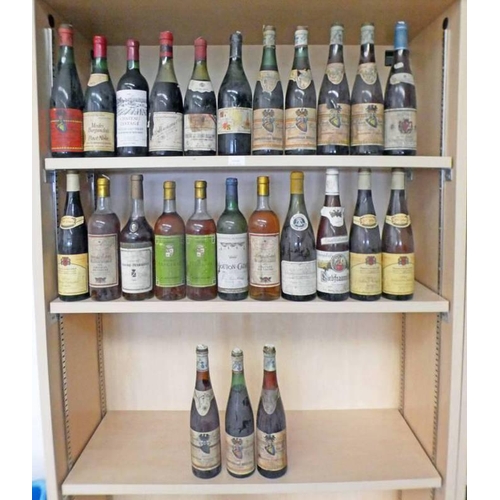 4350 - LARGE SELECTION OF VARIOUS GERMAN WHITE WINE, BURGUNDY, ETC FROM THE 1960'S 70'S ETC