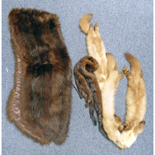 1529 - VARIOUS FUR COLLARS & FUR STOLE