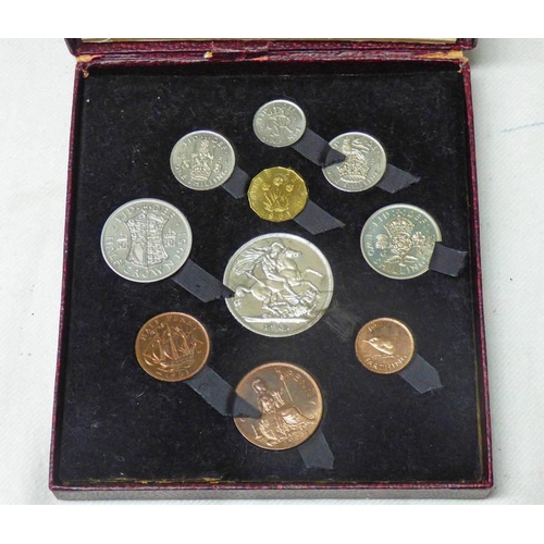 2025 - 1951 GEORGE VI FESTIVAL OF BRITAIN 10 COIN PROOF SET, CROWN TO FARTHING